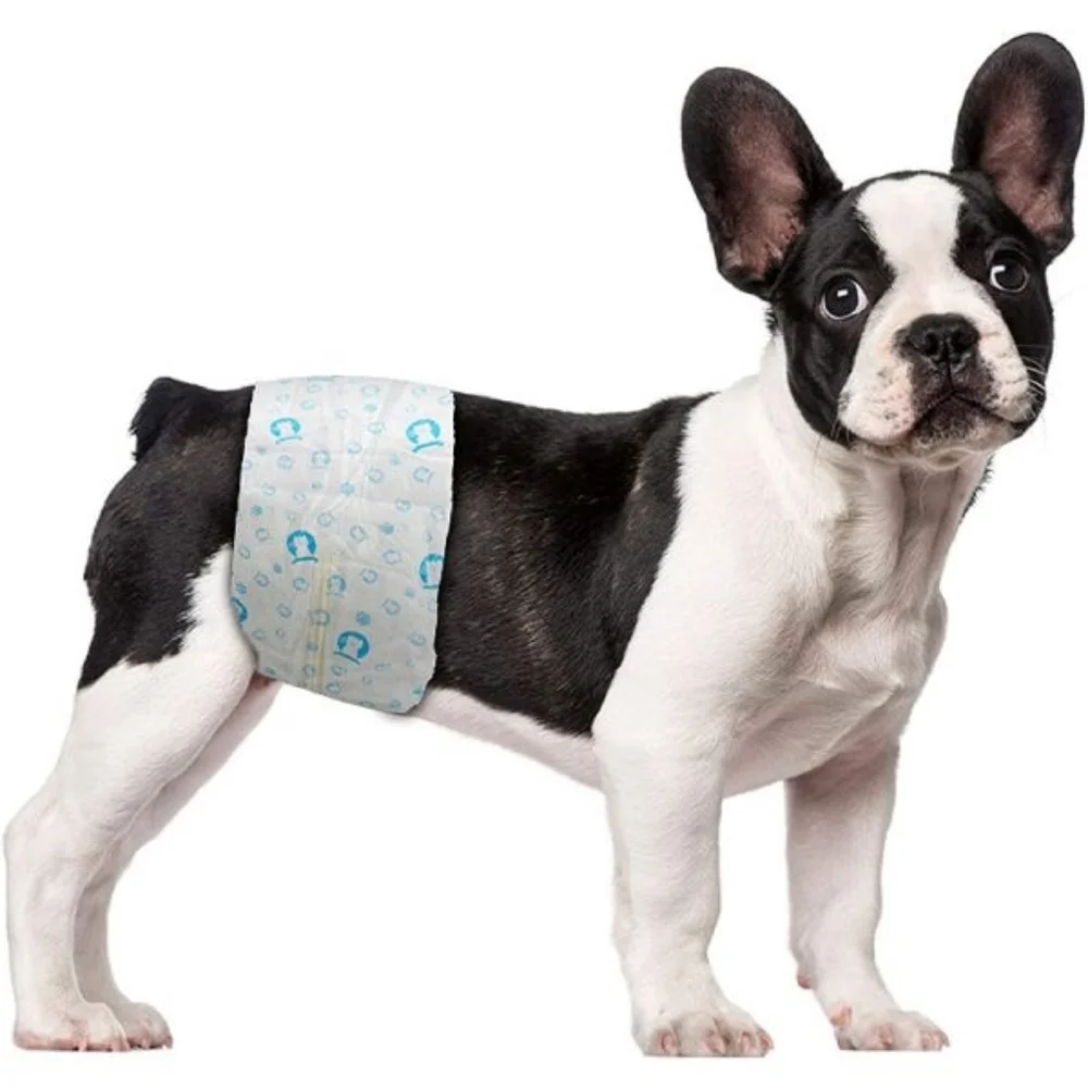 White | SCRATCHME | Pet Disposable Male Diapers